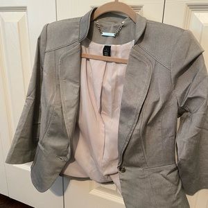 White House Black Market Gay Cropped Blazer Size 2